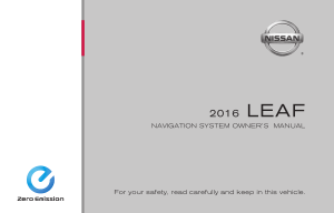 2016 Nissan LEAF Navigation Manual